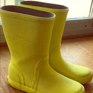 Lacoste Rainboots!